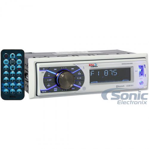 Boss mr632uab single din mechless bluetooth digital media marine stereo receiver