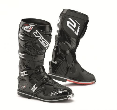 Tcx mens pro 2.1 black dirt bike boots motocross mx enduro