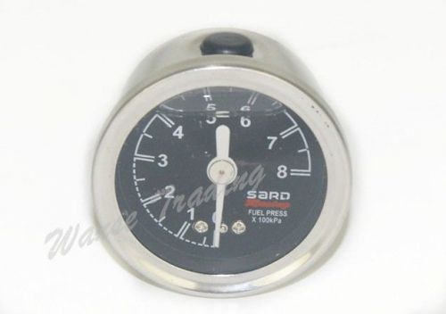 Universal sard racing liquid-filled fuel regulator fuel pressure gauge press