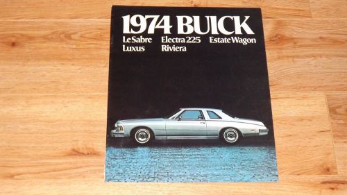 1974 buick large cars original dealership sales brochure