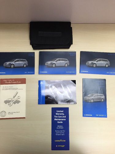 2012 honda odyssey owners manual set + case oem