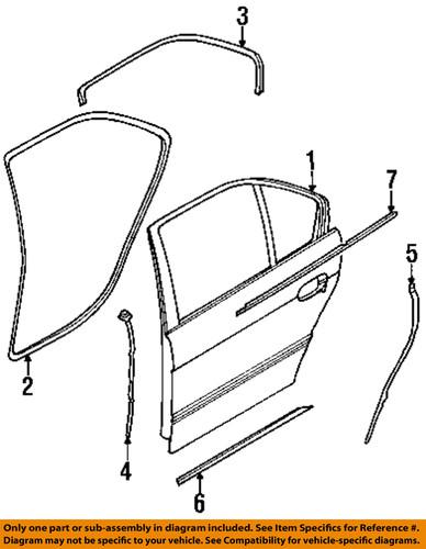 Bmw oem 51228150099 rear door-seal