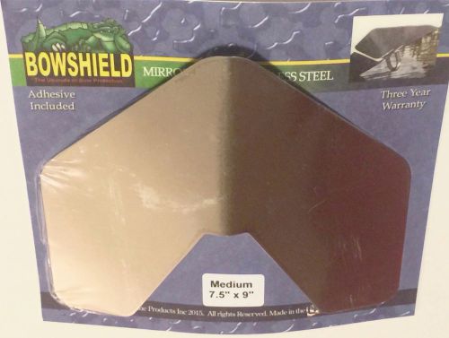 Boat mirror finish boat bow eye plate, 7.5&#034; x 9&#034;, bowshield / keelshield brand