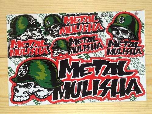 Metal mulisha racing athlete decals:offset printed