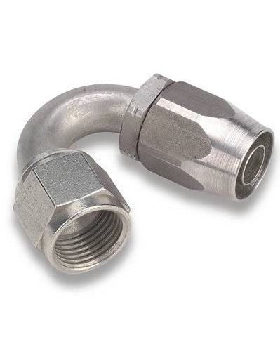 Earl&#039;s 495008erl hose end auto-fit 150 deg -8 an -8 an adapter stainless ea