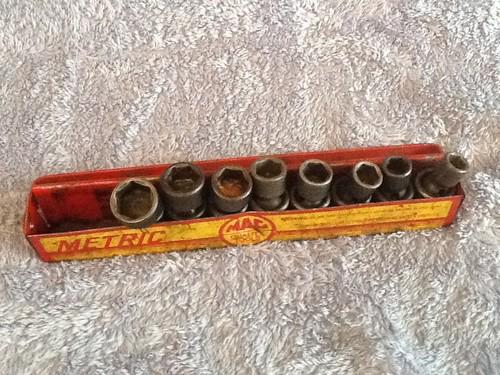 Mac swivel socket set, impact, 6 point, 1/2" drive, 7 pc