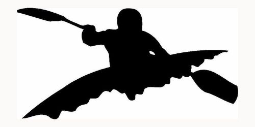 Kayaker #2 - fishing - kayaking - kayaker - truck - vinyl decal