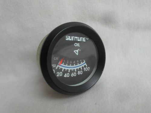 Vintage suntune car truck auto oil pressure 2&#034; dial dash gauge