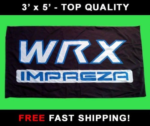 Subaru impreza racing flag -new 3&#039; x 5&#039; banner- outback legacy baja brz sti wrx