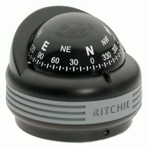 E.s. ritchie #tr-33-clm - black trfi surface mount compass - 2.25in dial