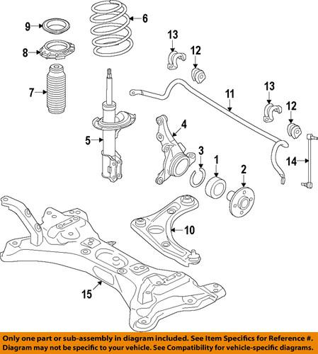 Nissan oem 402101hm0a front wheel bearing/wheel bearing