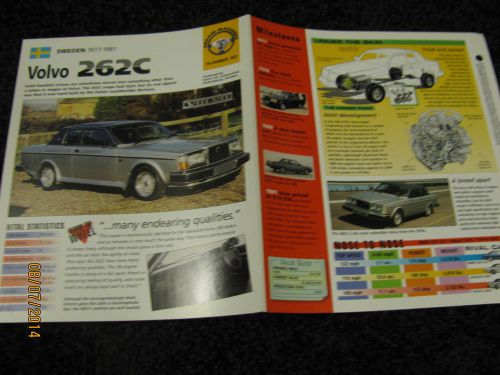 ★★ volvo 262c - collector brochure specs info 1977 - 1981 ★★