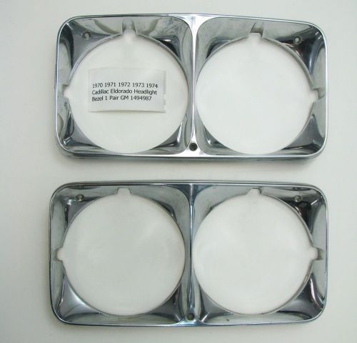 70 71 72 73 74 cadillac eldorado headlight bezels gm