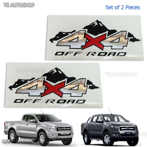 2 pcs 4x4 off road sticker rear tail fit ford ranger wildtrak mk2 px2 2015 2017