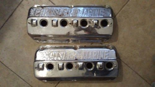 Chrysler hemi chrome marine dimpled valve covers