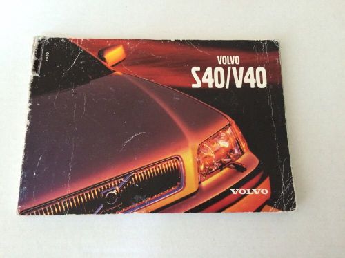 Volvo 2000 s40 v40 oem original factory owners manual book guide