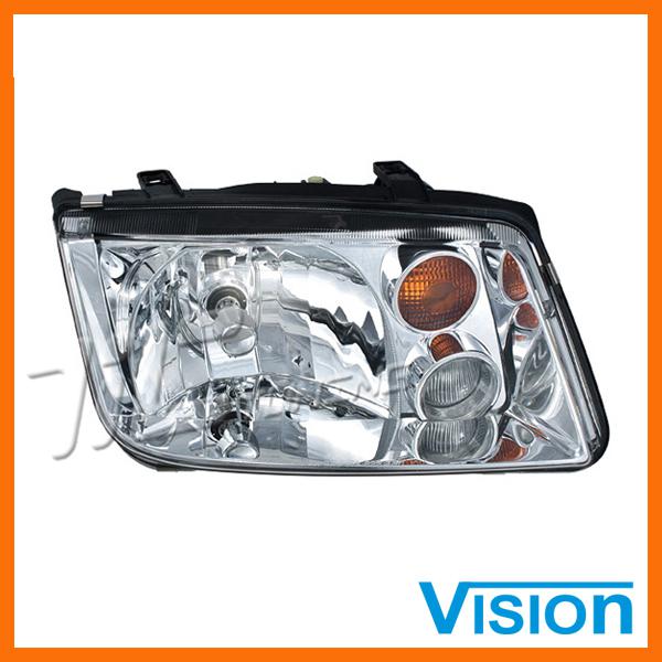 03-05 volkswagen jetta gen4 passenger r/h head light lamp w/amber signal lens