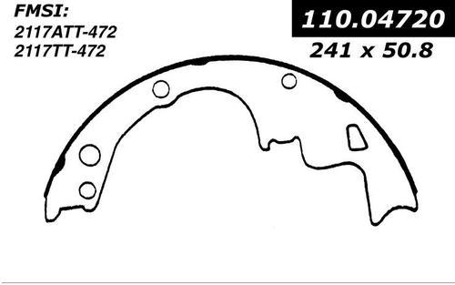 Centric 111.04720 brake pad or shoe, rear-new brake shoe-preferred