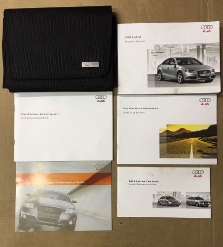 2009 audi a4 owner&#039;s manual with case