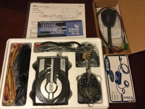 Jensen sirius satellite radio system w/ remote control ssr2000 marine boat