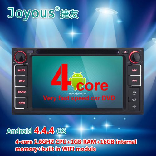 Quad core wifi  android 4.4  car 2 din stereo dvd gps radio for toyota universal
