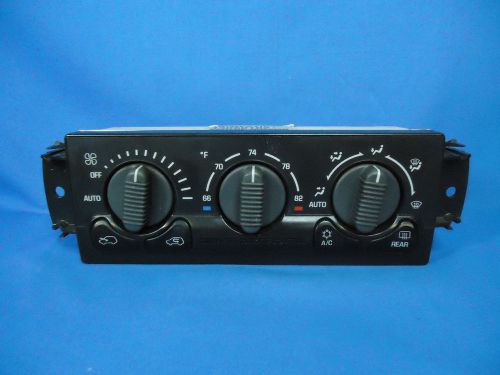 99-02 chevrolet gmc yukon heat ac temperature climate control w rear defrost oem