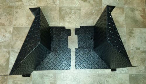 2009-2014 full size polaris ranger 700 and 800 black  diamond plate mud guards