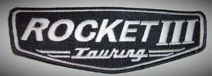 Triumph motorcycles 2300cc small rocket 111 ttouring  patch black and white