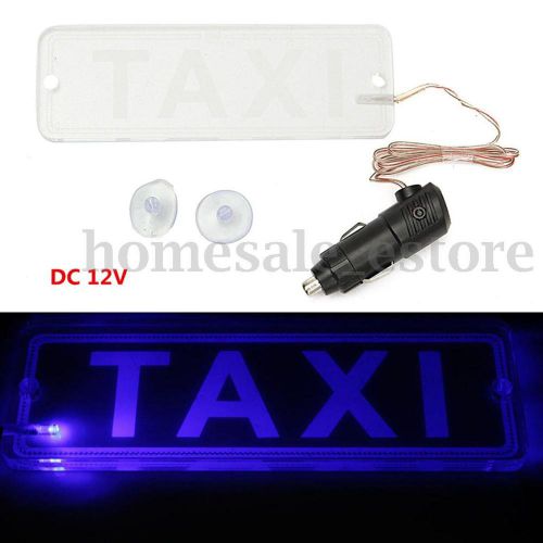 Light led taxi cab transparent board top interior sign color lamp car dc 12v