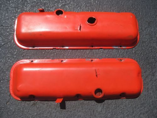 Big block chevy valve covers, fits 396 402 427 454, no drip rails!