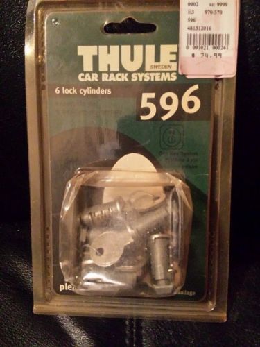 Thule 596 lock cylinders for thule roof mounted rack systems, 6-pack