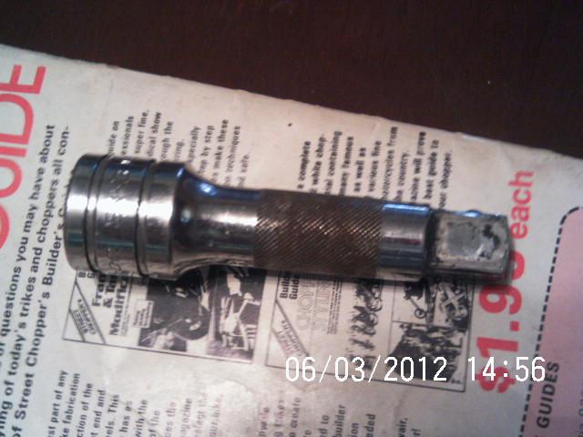 Snap on 3" long chrome extension 1/2" drive 