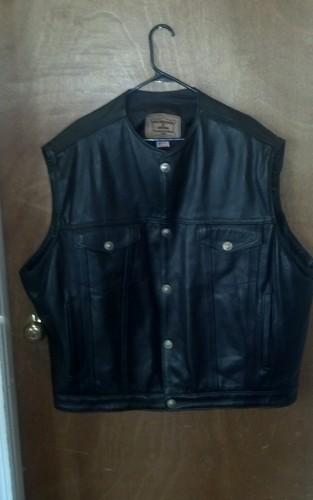 Men's walter dyer leather motorcycle vest