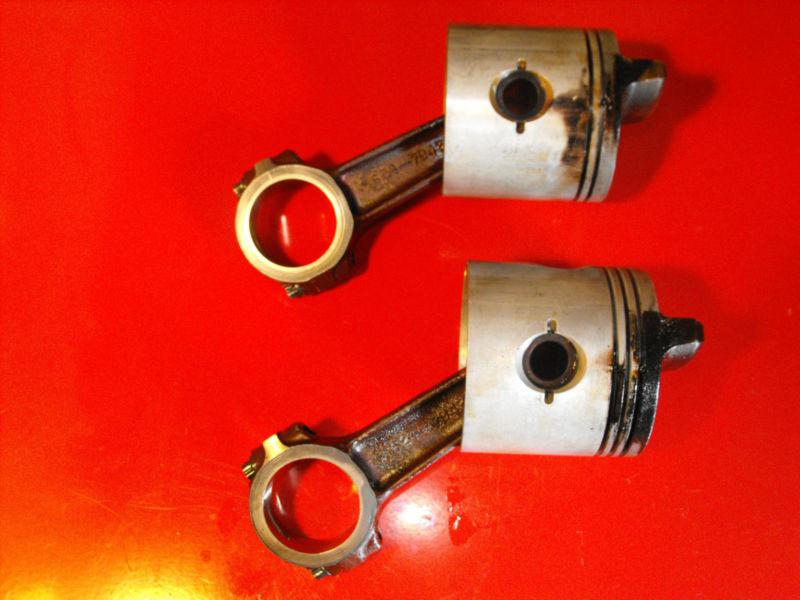 2 - mercury 115hp i-l 6- 1980's model-piston/rod & bearings  l@@k