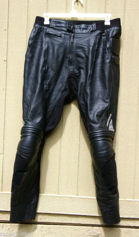 Firstgear leather sport riding pants, size 38, 35" waist, 31" inseam, clean!