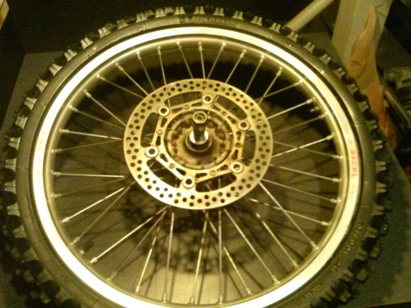 05 yz exel rim tire & brake rotor