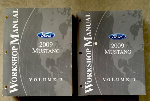 2009 ford mustang cobra gt shelby factory service work shop repair manual books