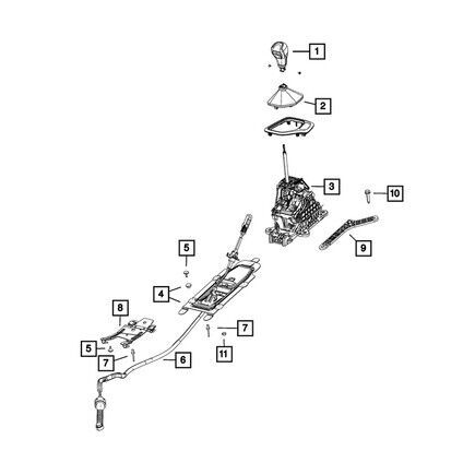 Mopar 68364234ae automatic transmission shift lever assembly for 2017 for jeep