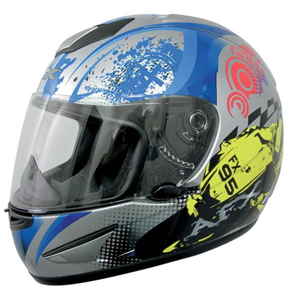 Afx fx-95 blue stunt full face helmet