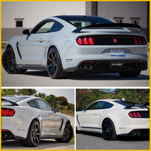 2pcs white smoked led bumper rear marker side lights fit 2015-2022 mustang ford