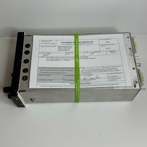 Tkm mx300 nav/comm 14v serviced with faa 8130-3 form &amp; warranty / exchange avail