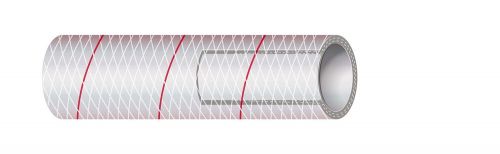 Sierra international all clear pvc tubing polyester reinforced (red-tracer)