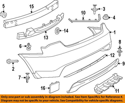 Dodge oem 6509157aa rear bumper-upper cover fastener