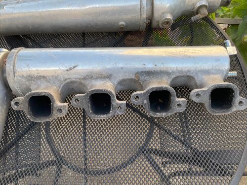 Hardin marine 454 chevrolet exhaust manifold logs &amp; snails jet boat chevy bbc