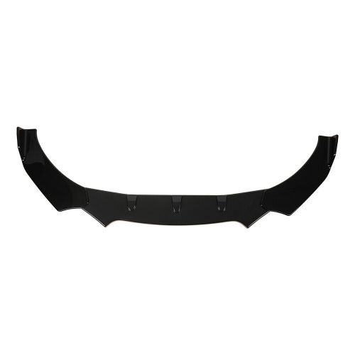 Glossy black front bumper spoiler lip splitter for toyota camry 2018-2023 se xse