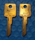 Vintage star key blank hbr10j  for gm ignition b46j set of 2                 [m]