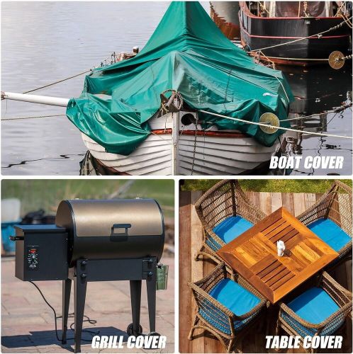 Pontoon boat cover support poles - set of 4 - adjustable height - abs plastic