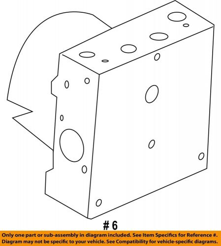 Ford oem 10-12 fusion,milan,mkz electrical abs components-actuator be5z2c215a