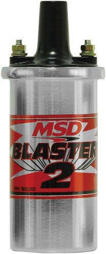 8200msd msd ignition coil - blaster 2 series - ballast resistor - chrome