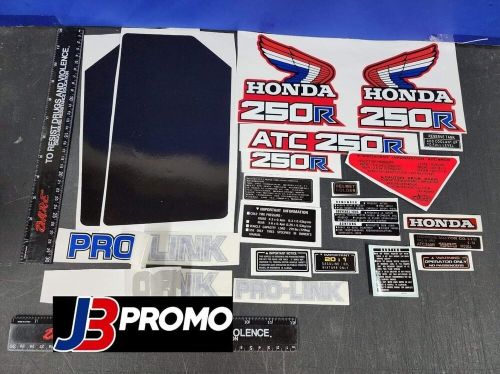 1985 custom atc 250r decal sticker graphics labels 85 atc250r  fenders